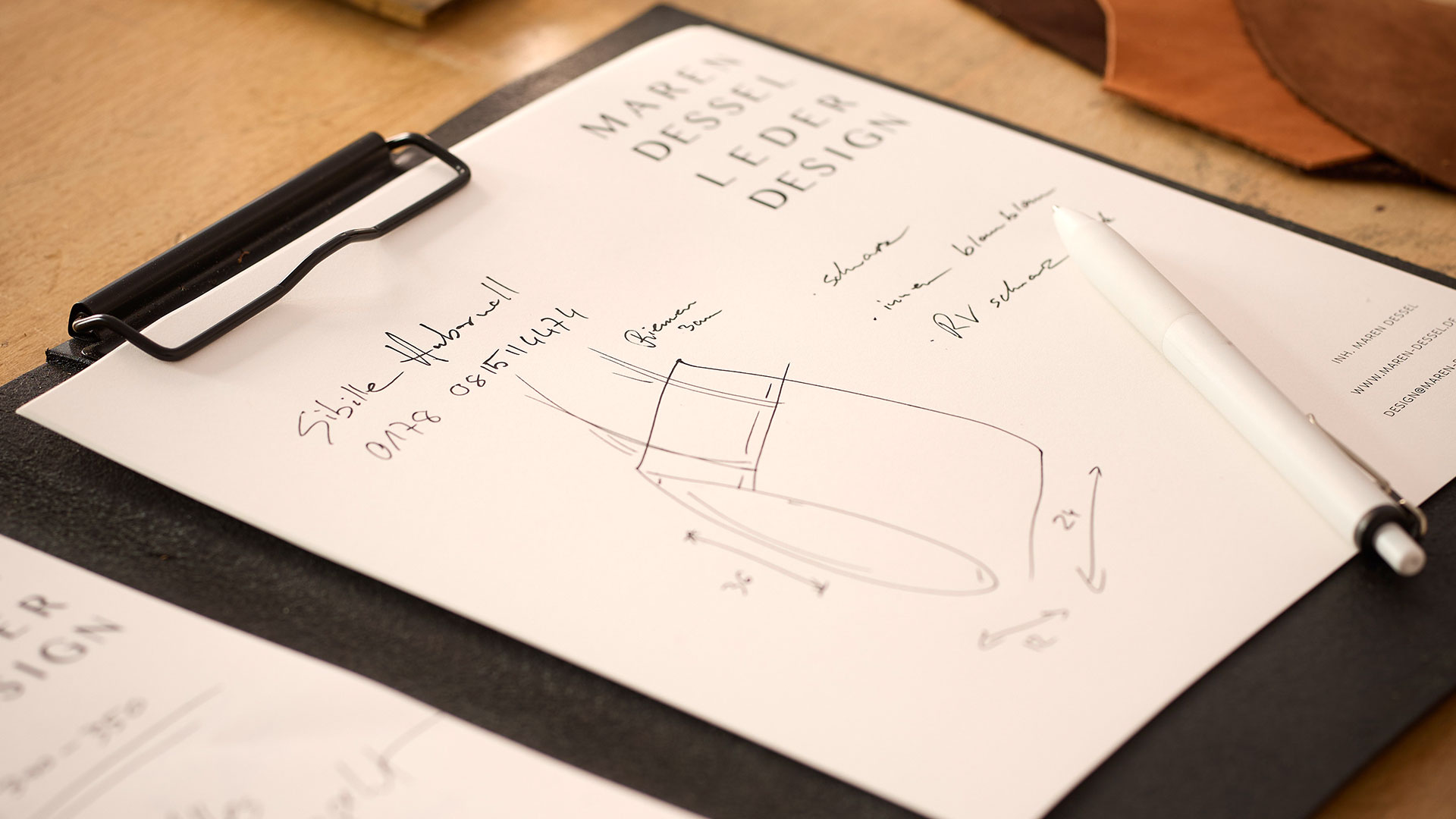 Detailaufnahme aus dem Atelier